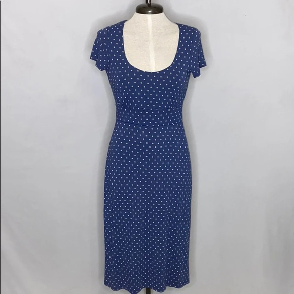 Boden Aubrey Polka Dot Viscose Dress - Size 4L - Picture 1 of 6